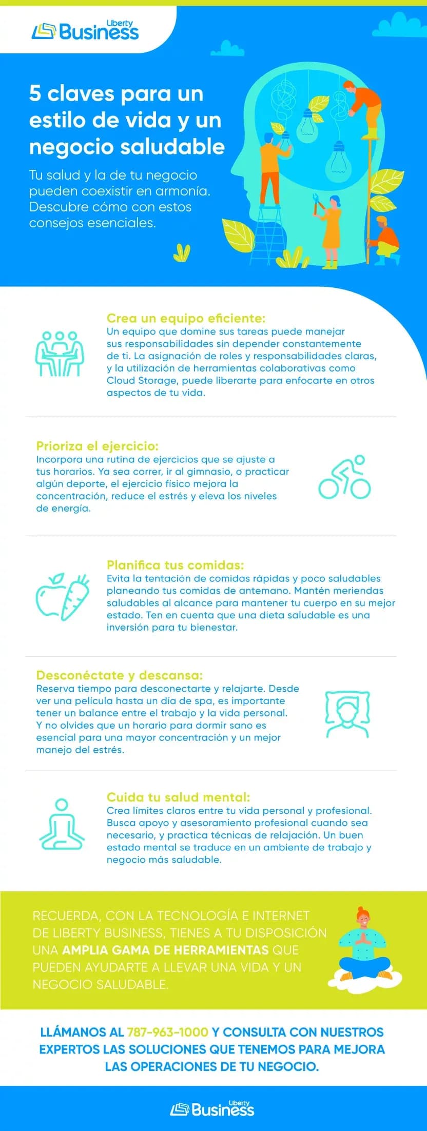 mantener una vida y un negocio saludable