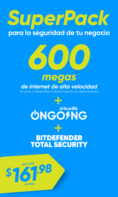 ¡Dale un “upgrade” a tu negocio para que esté seguro y conectado en todo momento! Con nuestro nuevo SuperPack de Seguridad.