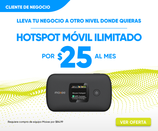 Hotspot móvil por $25 al mes