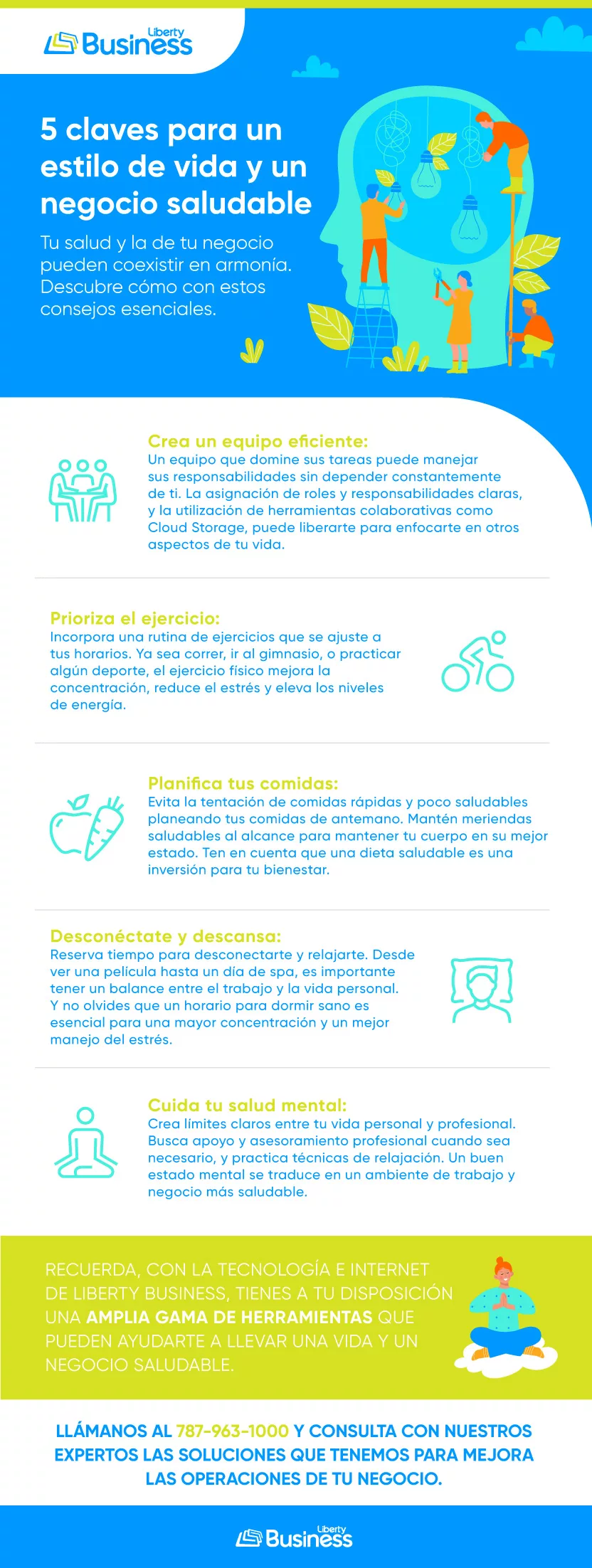 mantener una vida y un negocio saludable