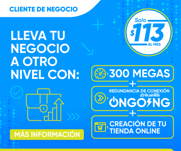 300 Megas + ONgoing con eStore