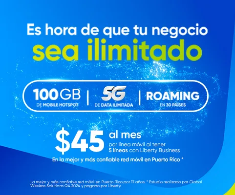 5G ilimitado y roaming para tu negocio